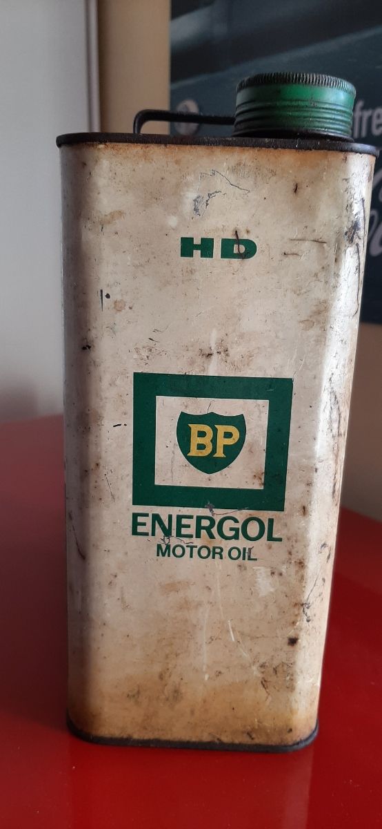 Latta olio anni 60 benzina BP