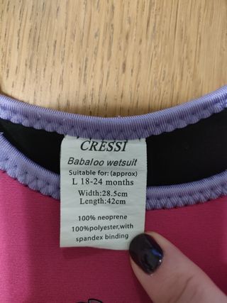 Neopreno bebé Cressi