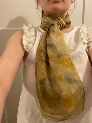 Foulard seta ecoprint