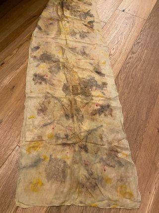 Foulard seta ecoprint