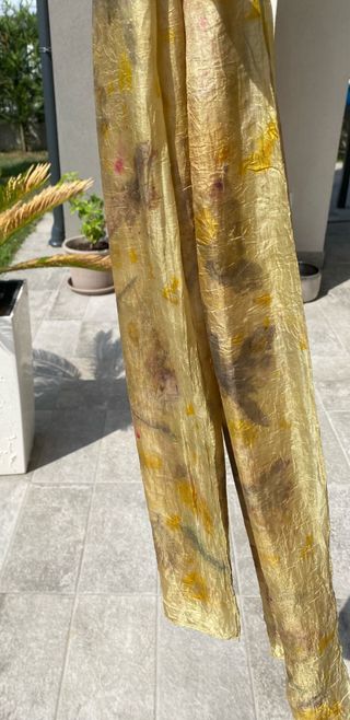 Foulard seta ecoprint