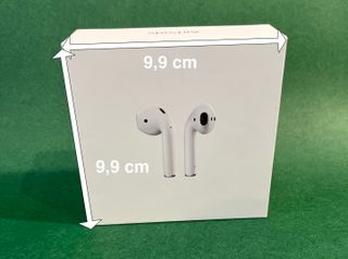 Caja vacía de AirPods de apple