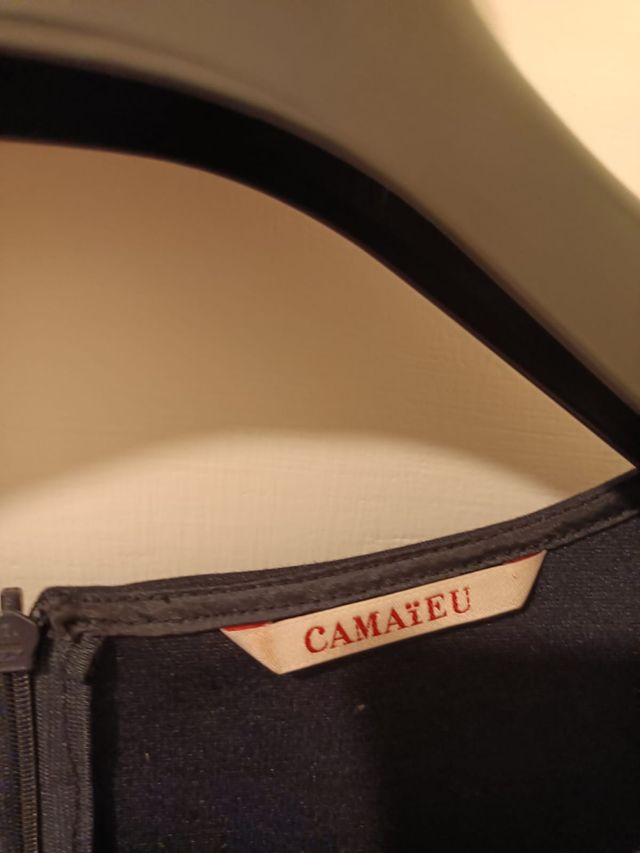 Tubino blu scuro con pizzo