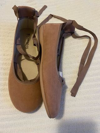 Manoletinas atadas cintas