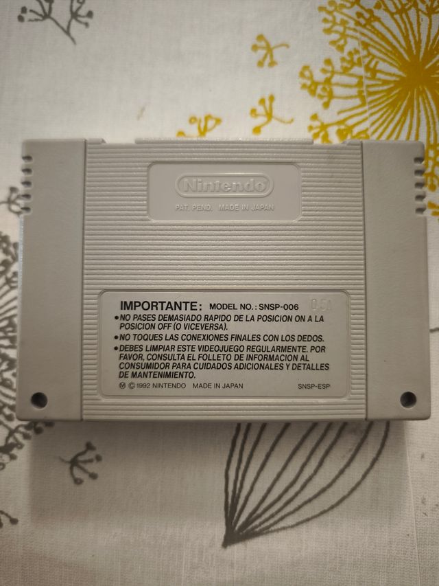 VIDEOJUEGO SUPER NINTENDO SUPER MARIO