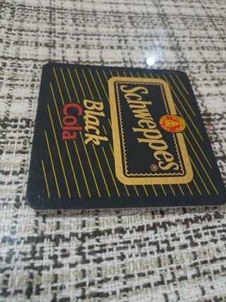 10 Posavasos antiguos Schwepps Black Cola