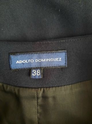 Falda azul Adolfo Domínguez