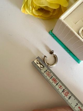 Pendientes Plata 925 Con Colgante Oro