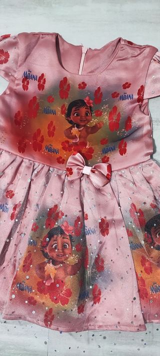 Vestito bambina tema Moana Oceania