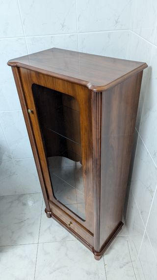 Vitrina madera antigua expositora