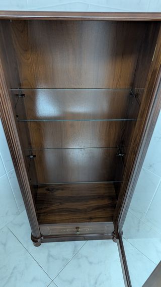 Vitrina madera antigua expositora
