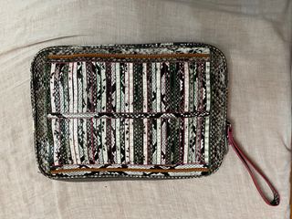 Bolso de mano de cuero sintético piel serpiente