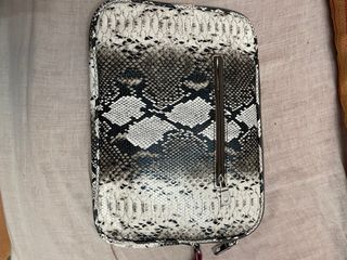 Bolso de mano de cuero sintético piel serpiente