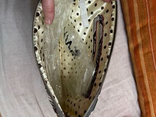 Bolso de mano de cuero sintético piel serpiente