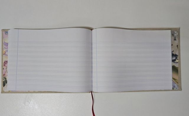 Libreta de notas, de encuadernacion
