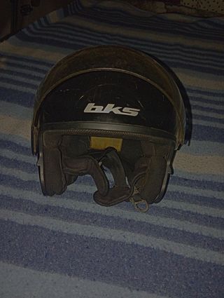 Casco moto con visera