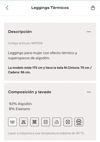 Leggings térmicos Calzedonia