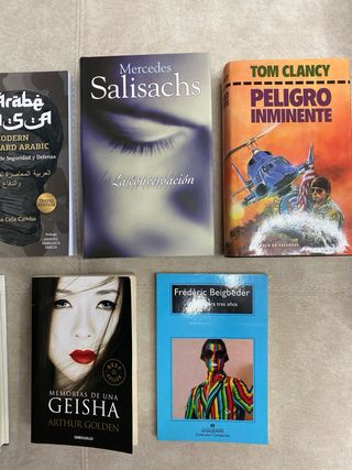 Lote libros varios misterio ficción romance novela