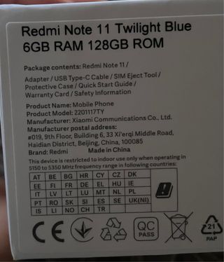 Xiaomi redmi note 11