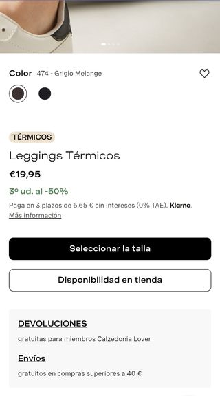 Leggings térmicos Calzedonia