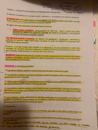 Apuntes derecho Inmobiliario Registral