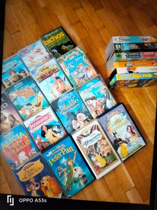 LOTE CINTAS DISNEY 25 EUROSS REGALO....