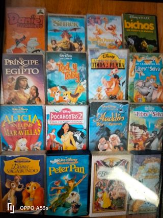 LOTE CINTAS DISNEY 25 EUROSS REGALO....