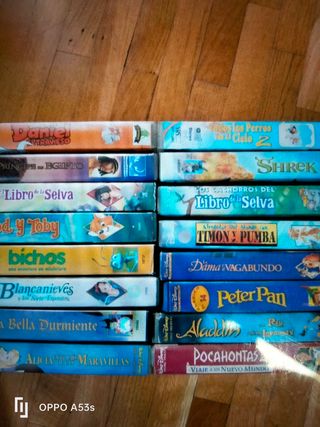 LOTE CINTAS DISNEY 25 EUROSS REGALO....