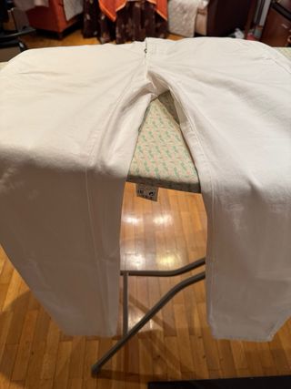 PANTALON CHINO BLANCO DE ZARA 