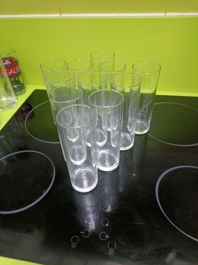 Lote 11 vasos de tubo
