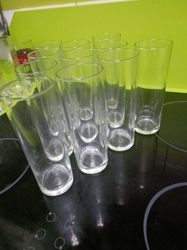 Lote 11 vasos de tubo