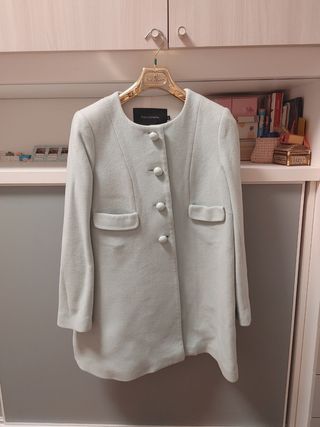 Cappotto Tara Jarmon azzurro cielo