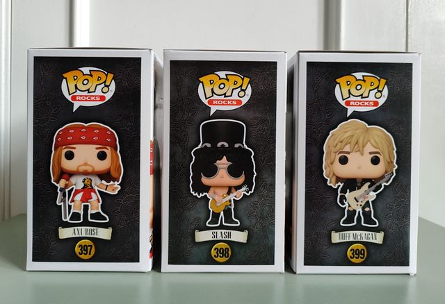 Pack 3 Funkos Guns N' Roses #397-399 POP! Rocks