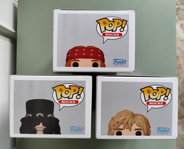 Pack 3 Funkos Guns N' Roses #397-399 POP! Rocks