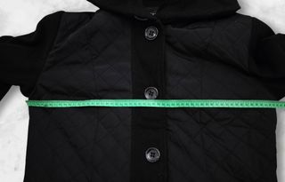 Cappotto nero trapuntato donna taglia M