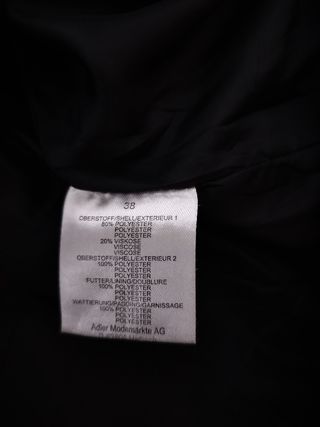 Cappotto nero trapuntato donna taglia M