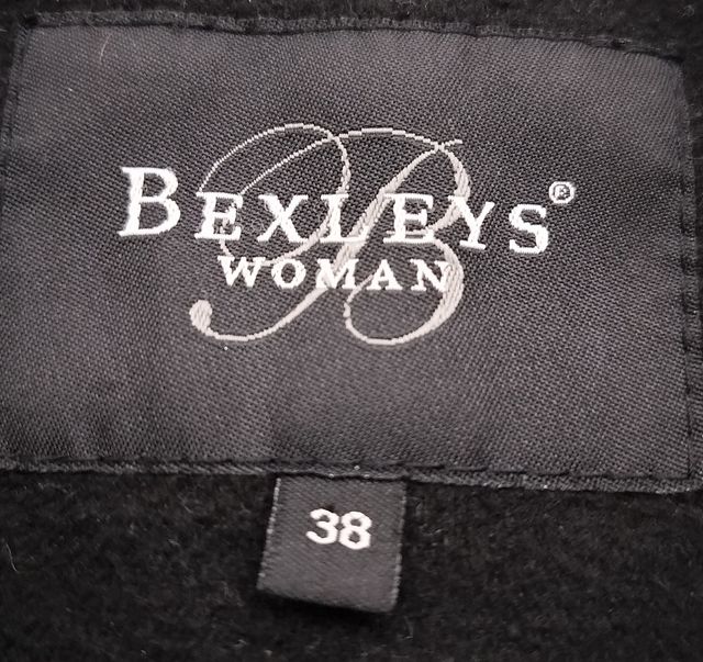 Cappotto nero trapuntato donna taglia M