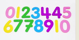 Números Acrílicos Arco Iris Para Mesa De Luz