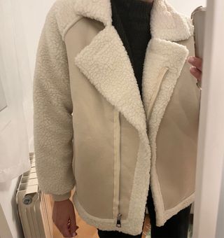 Abrigo borrego beige