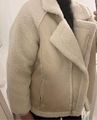 Abrigo borrego beige