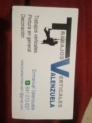 Trabajos verticales pintura en general