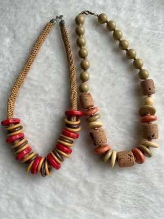 2 collane colorate donna