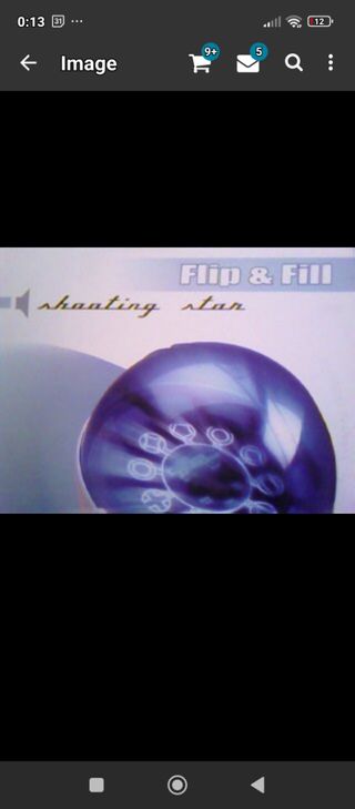 Disco vinilo dj flip fill shooting star