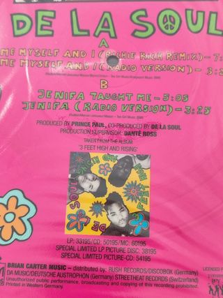 Vinilo DE LA SOUL "Me Myself and I"