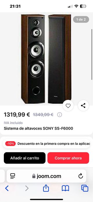 Altavoces SONY SS-F6000