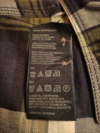 Camisa hombre de cuadros Tommy Hilfiger