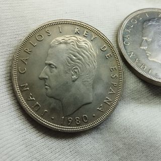 Lote 3 monedas Mundial 82 bonita patina