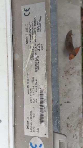Motor turbina aire acondicionado Johnson