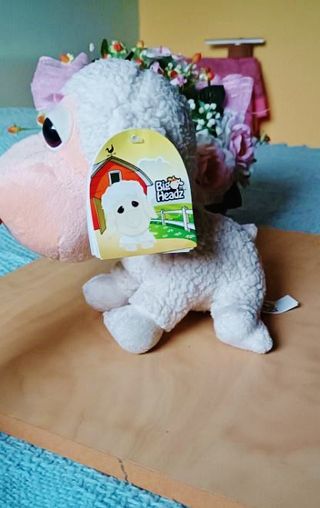Nuovo- Peluche Pecora, Amici Fattoria Big Headz