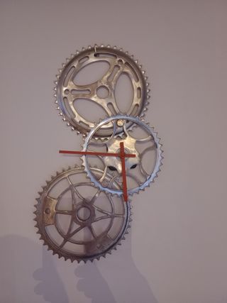 Reloj pared platos bicicleta